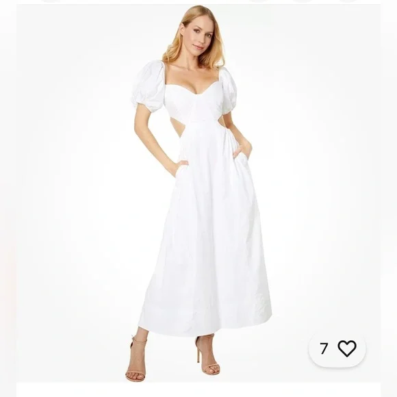 Bardot | Dresses | Bardot Makaela Midi Dress Us 2 Xs White | Poshmark